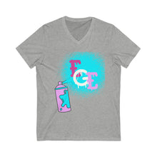 Load image into Gallery viewer, Women (EGE) Spray Paint V-Neck Tee