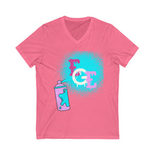 Load image into Gallery viewer, Women (EGE) Spray Paint V-Neck Tee