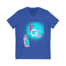 Load image into Gallery viewer, Women (EGE) Spray Paint V-Neck Tee