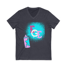 Load image into Gallery viewer, Women (EGE) Spray Paint V-Neck Tee