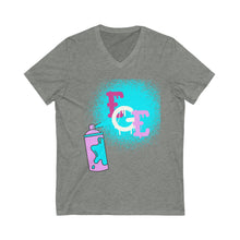 Load image into Gallery viewer, Women (EGE) Spray Paint V-Neck Tee