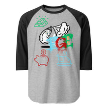 Load image into Gallery viewer, (EGE) Apparel 3/4 sleeve raglan shirt