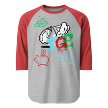 Load image into Gallery viewer, (EGE) Apparel 3/4 sleeve raglan shirt